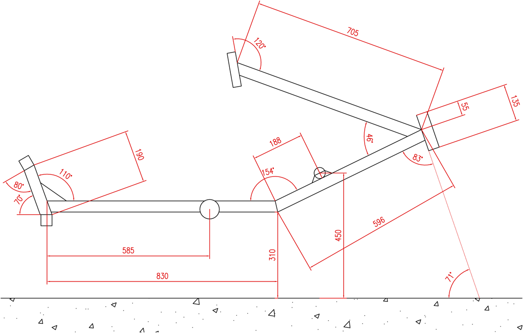 Blueprints recumbent frame.